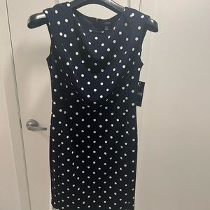 Chaps Polka Dot Sheath Dress